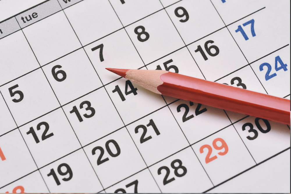 Calendrier de nettoyage annuel